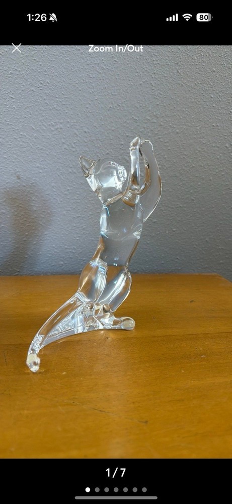 Baccarat Crystal Acrobatic Cat