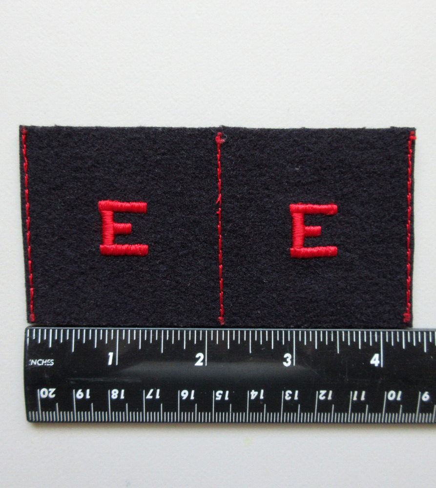 U.S. Navy Battle E Award Red Black Rate Insignia Military Patch