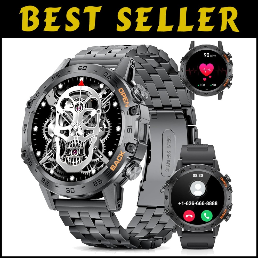 Men's 100+ Sports Modes Smartwatch - Bluetooth Calls & Health Monitoring Feature