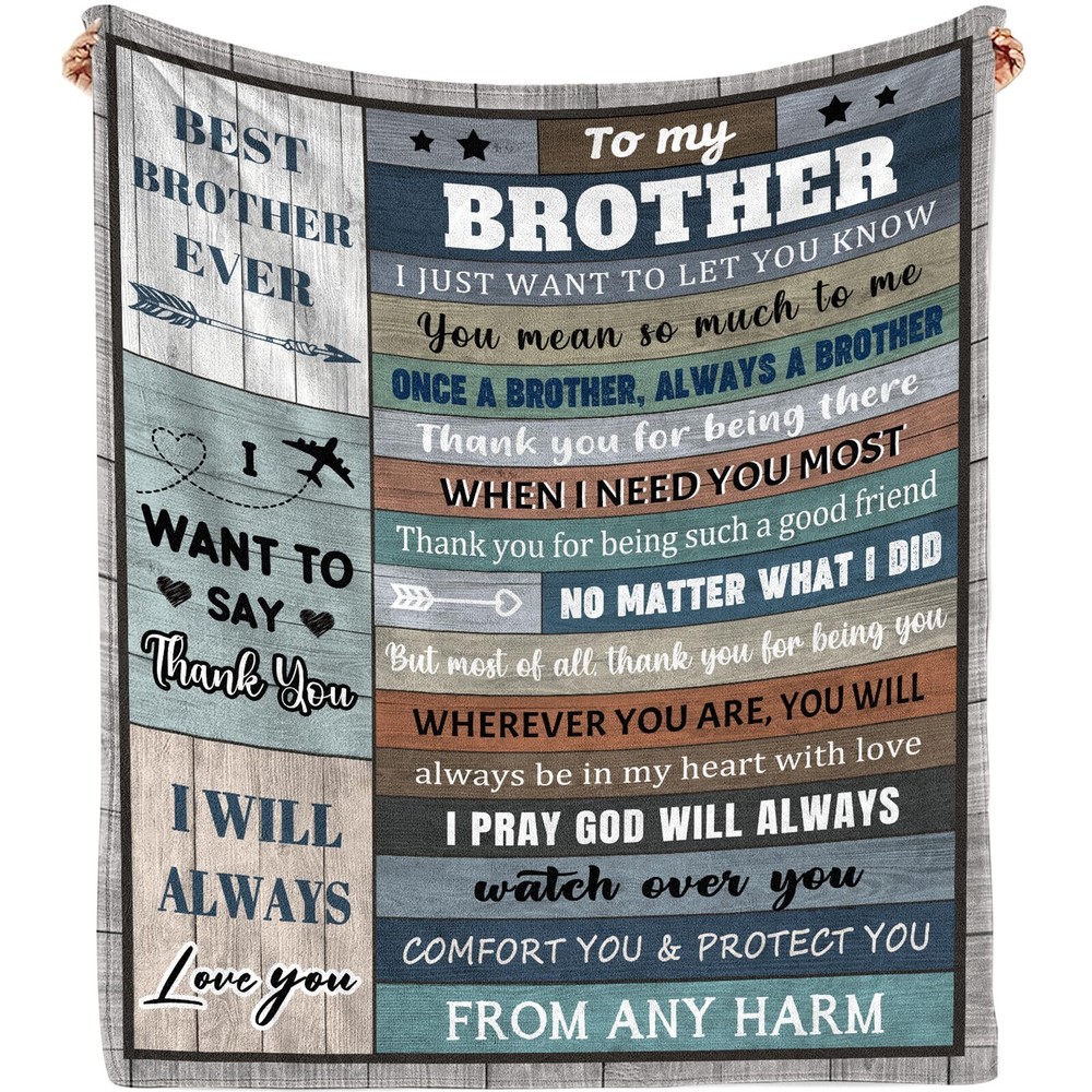 Big Brother Gift Throw Blanket Brother Gifts from Sister Gifts for Older Brot...