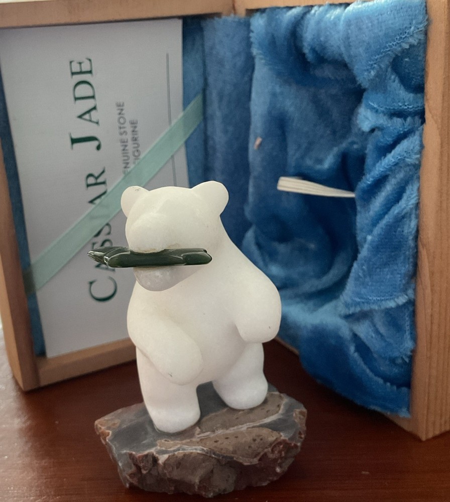 White Marble Cassiar Jade Hand Carved 2