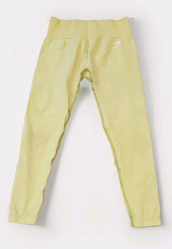 Gymshark Womens Avocado Green Seamless High Waist Flex Leggings Size M