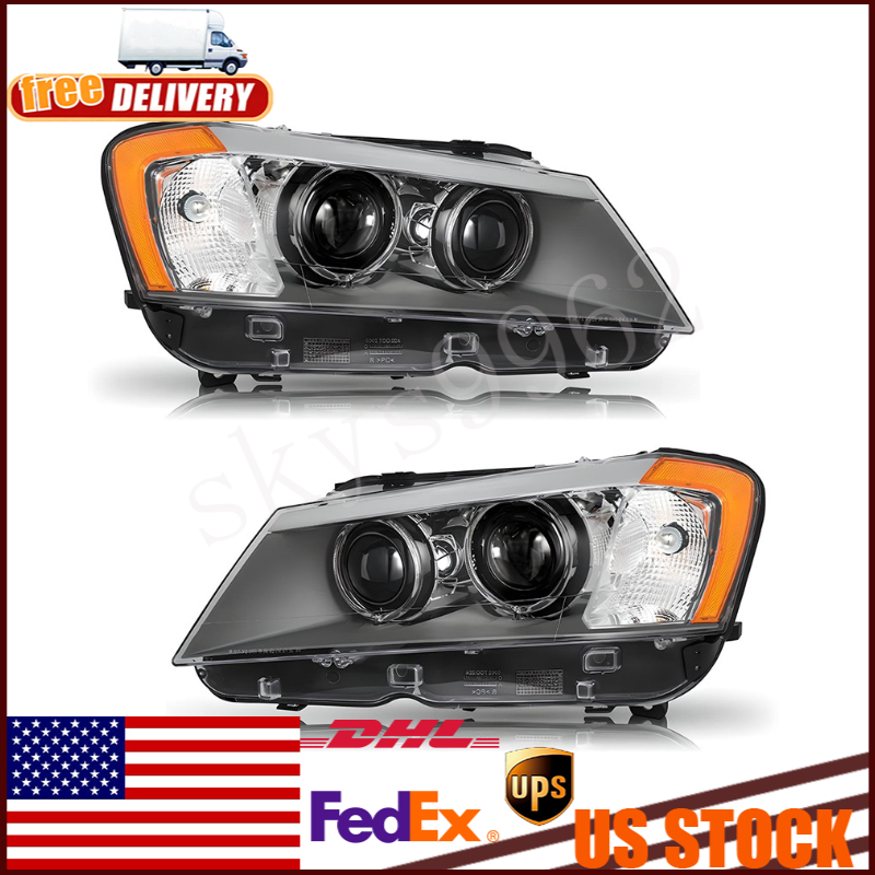 Fits 2011-2014 BMW X3 Passenger|Driver Side Headlamp HID/XENON W/O AFS Headlight