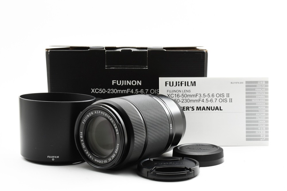 Fujifilm Fujinon XC 50-230mm F4.5-6.7 OIS II Black Lens Near Mint with Box #2209