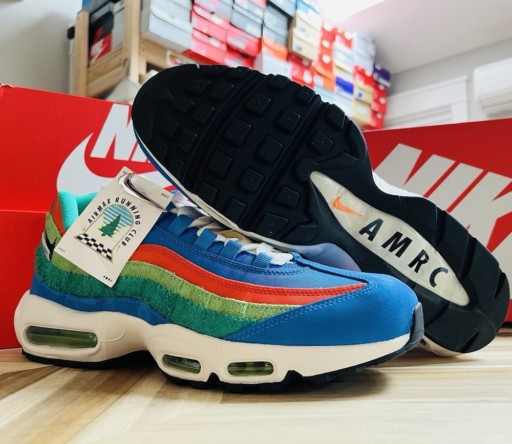 Nike Air Max 95 SE CPFM Running Club Photo Blue Roma Green Men's Size 12 DH2718-400