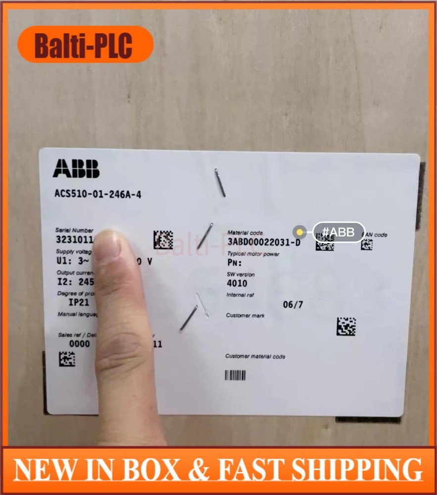 ACS510-01-246A-4 brand new ABB frequency converter with box No Keypad