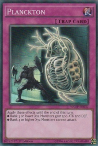 Planckton WSUP-EN039 Super Rare 1st Ed MP - Collectible Trading Card
