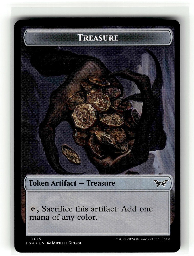 TREASURE TOKEN Duskmourn House of Horror #15 DSK(NM+)(MTG)