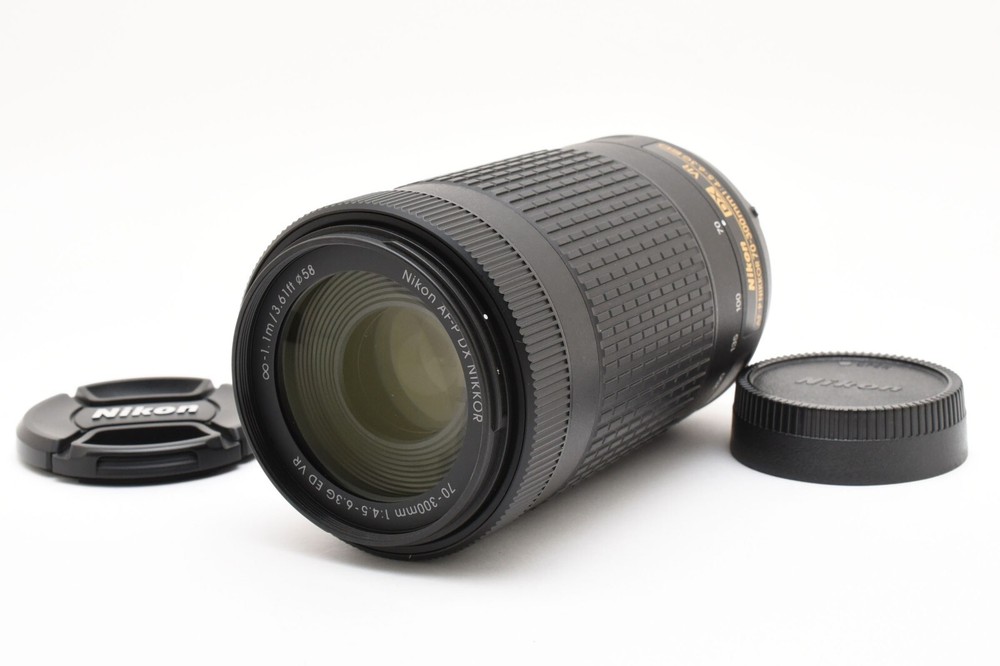 Nikon AF-P DX 70-300mm f4.5-6.3 G ED VR Telephoto Zoom Lens Near Mint Condition