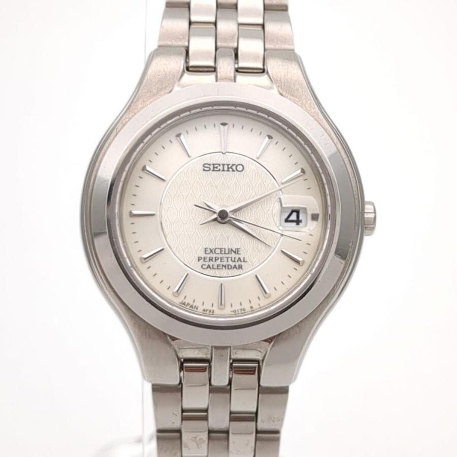 Seiko Exeline watch 4F32-0150 quartz 090444 titanium
