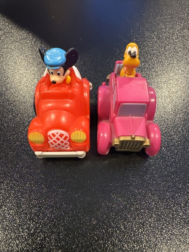 Vintage 1988 McDonald's Disney Mickey & Pluto Happy Meal Toys Birthdayland Set