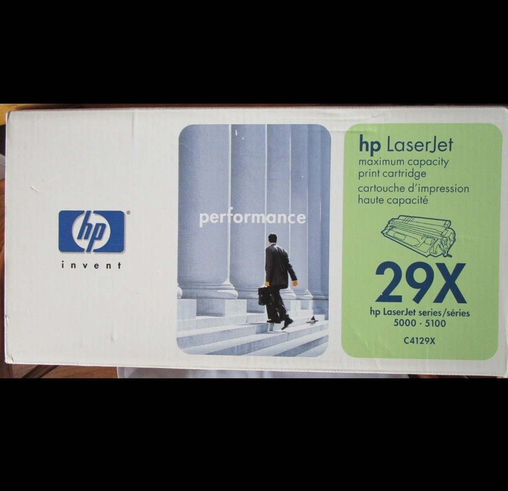 HP 29X OEM Toner Cartridge C4129X - New & Sealed for LaserJet 5000 Series