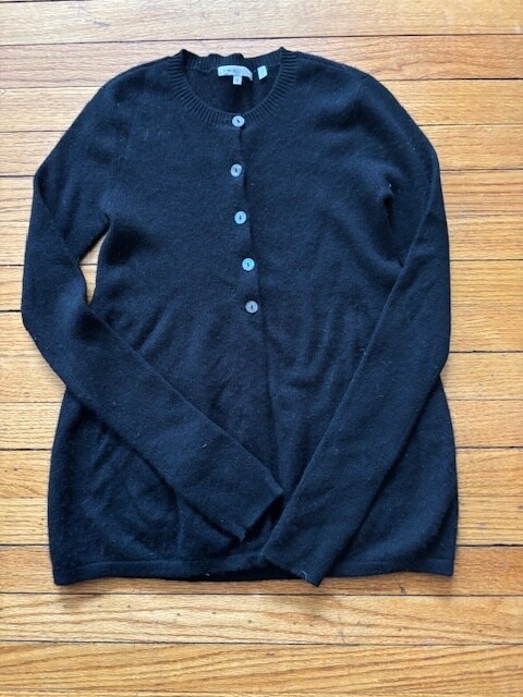 Vince Black Cashmere Cardigan Size M