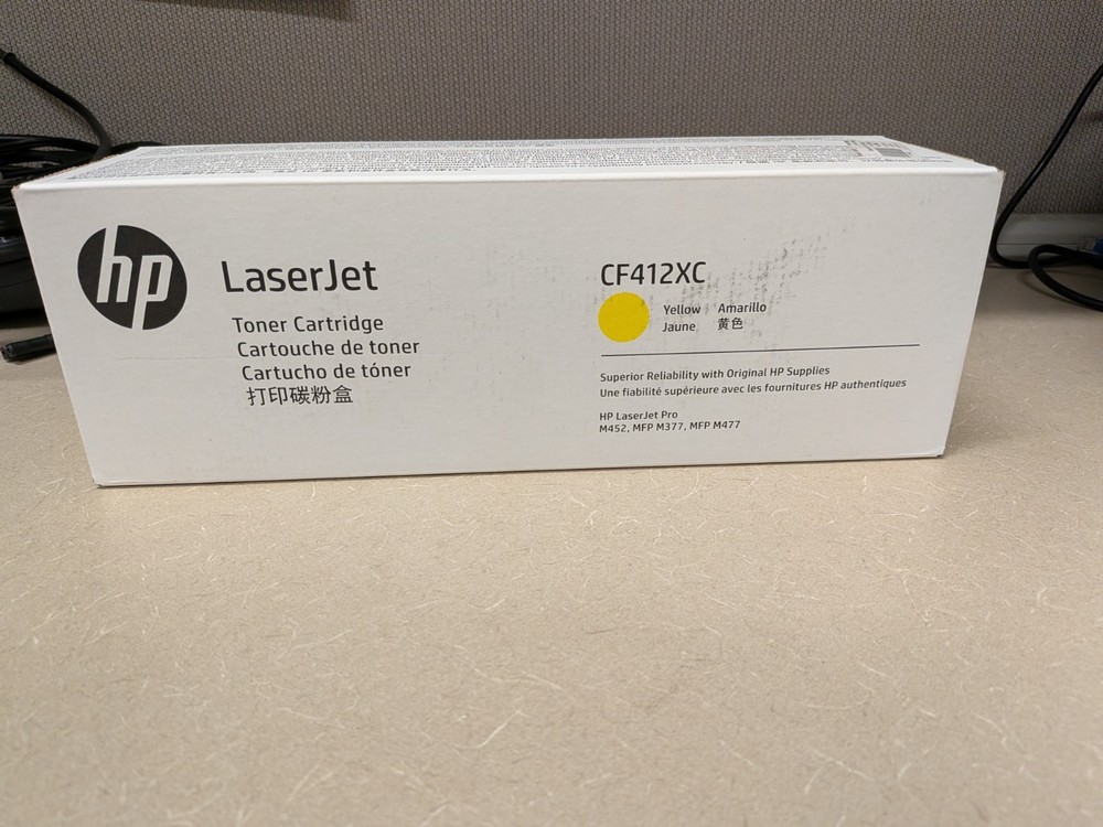 HP CF412X 410X High Yield Yellow Original Toner Cartridge