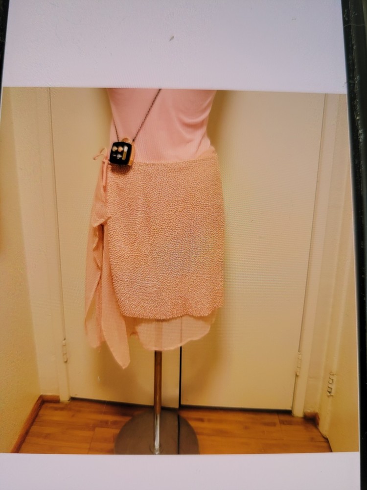Dries Van Noten Women's Pink Silk Mini Wrap Skirt Size 40