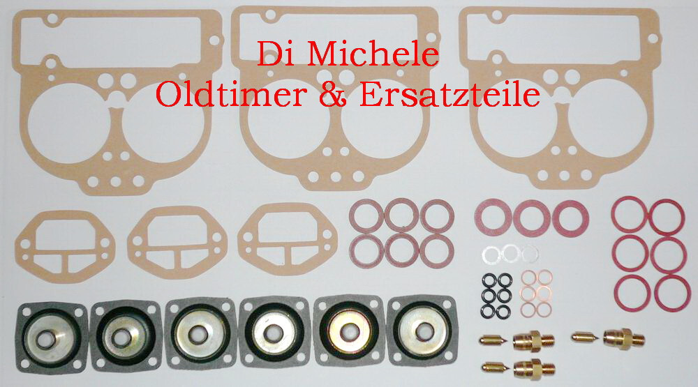 Ferrari 206 Dino GT 3X 40 DCNF Weber Carb Kit with Gasket & Service B.0025