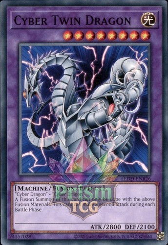 Cyber Twin Dragon LEDD-ENB26 Ultra Rare YuGiOh Card