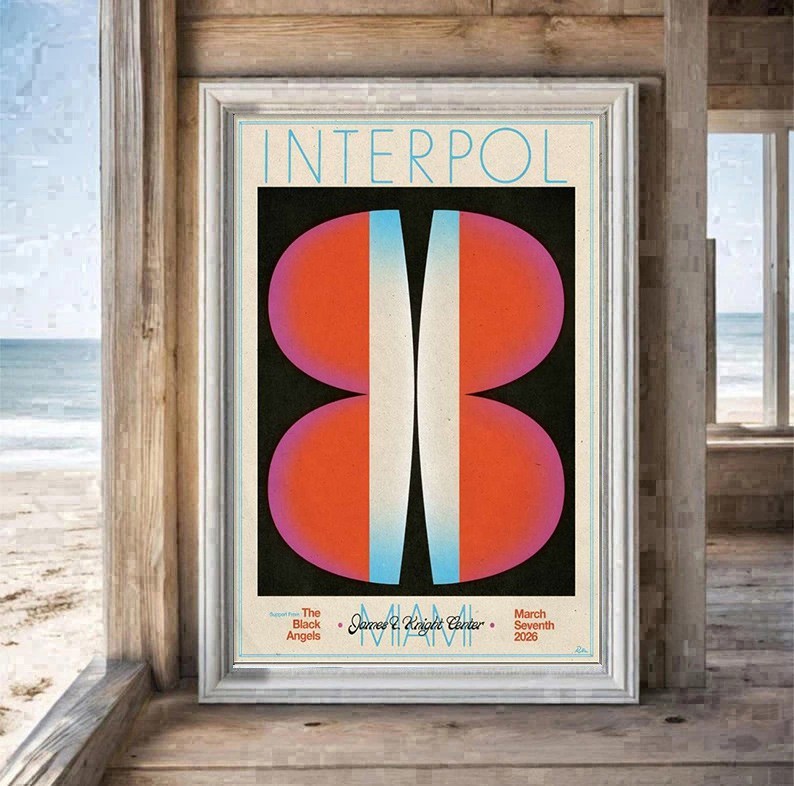 Interpol Miami Tour On Mar 7 2026 Poster
