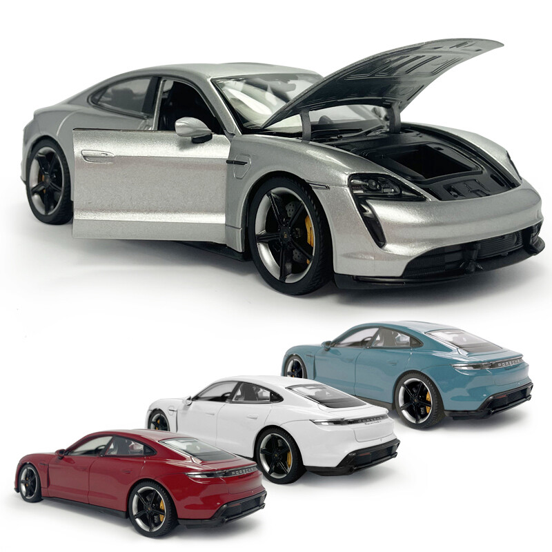 1/24 Scale Porsche Taycan Turbo S Model Car Diecast Toy Car Gifts Men Collection