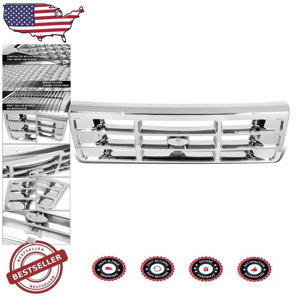 Lightweight ABS Chrome Grille for F-Series Super Duty - Direct Replacement