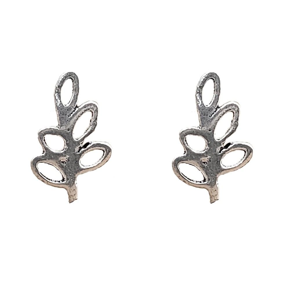 Silver Tree Branch Stud Earrings for Nature Lovers in 925 Sterling Silver