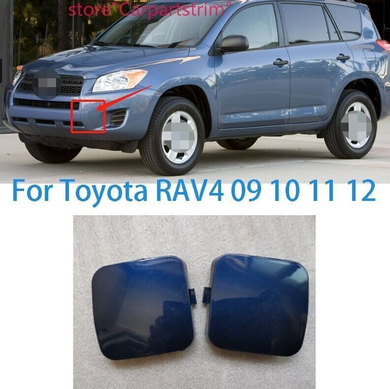 Toyota RAV4 2009-2012 Front Bumper Tow Hook Cover Cap in Blue