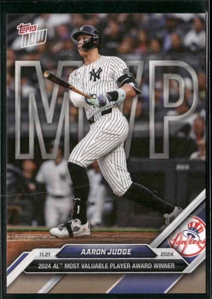 2024 Topps Now AL MVP Award #OS-5 Aaron Judge - New York Yankees