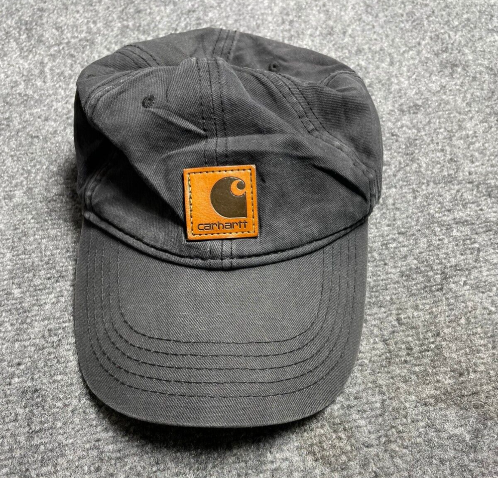 Carhartt Adjustable StrapBack Black Baseball Cap for Men Casual Wear