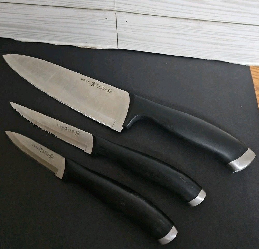 Lot of 3 J.A. Henckel International Stainless Steel Silver Cap Knives