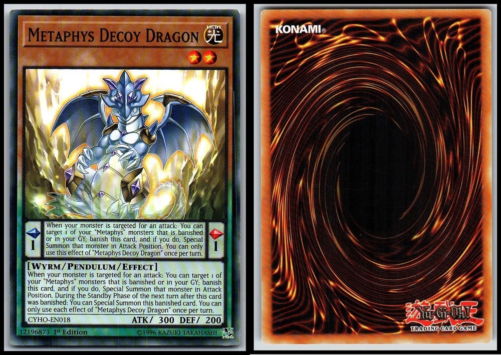 METAPHYS DECOY DRAGON CYHO-EN018 1st Edition YuGiOh Card
