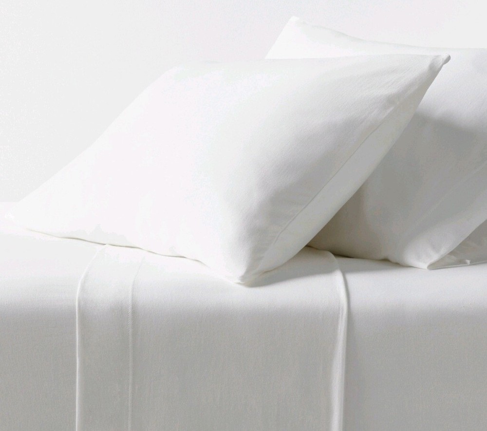 Threshold Cotton Jersey Sheet Set Queen White New