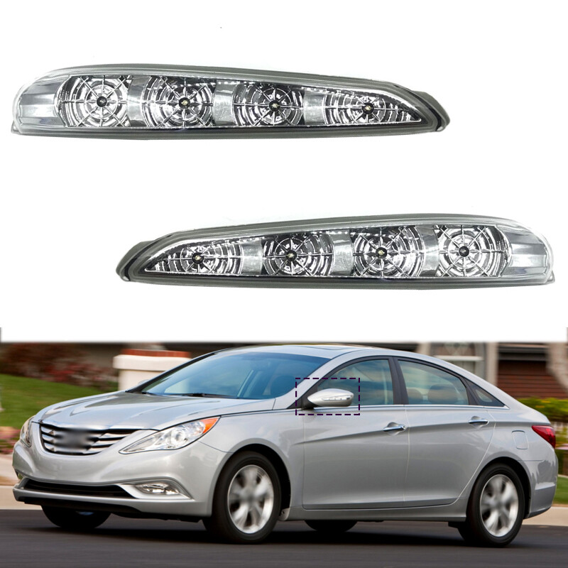 1 Pair For Hyundai Sonata 8 2010-2014 LED Rearview Mirror Turn Signal Light