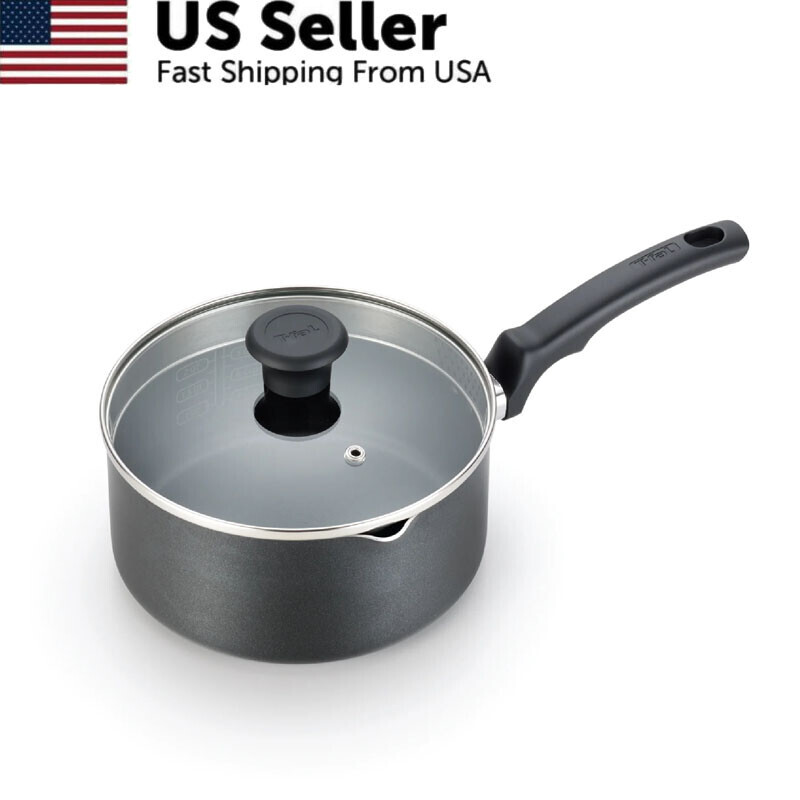 3QT Nonstick Coating Saucepan Riveted Handle for Easy Cooking & Cleanup Kitchen