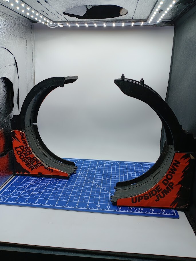 1991 TYCO Super Duper Double Looper Race Set with Ramps & Transition Tracks