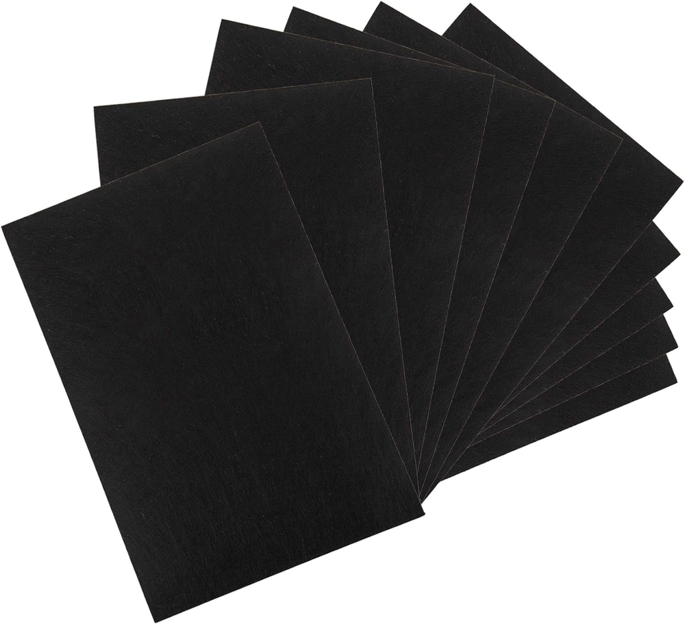 10 Pack 17x11.8 Inch Black Stiff Felt Fabric Squares for DIY Crafts
