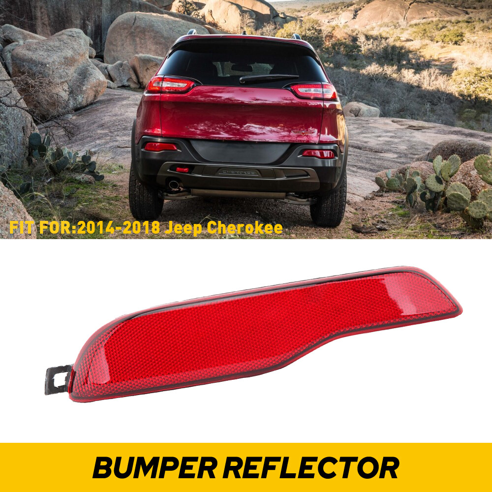 Rear Left Bumper Reflector Light Lamp Case For 2014-18 Jeep Cherokee 68105145AC