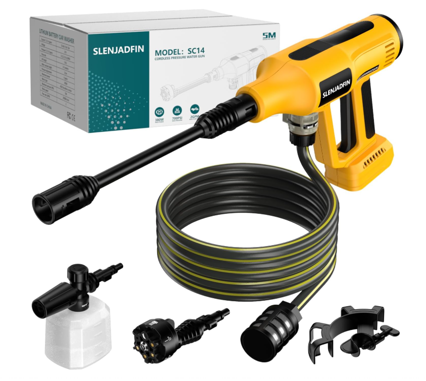 Dewalt 20V Cordless Pressure Washer 700 PSI Portable Handheld Power Cleaner