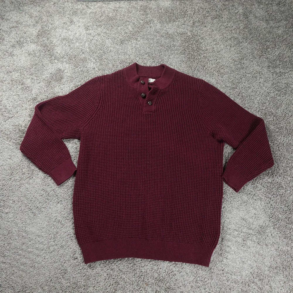 Oak Hill Sweater Mens 4XLT Tall Cable Knit Long Sleeve Pullover Cotton