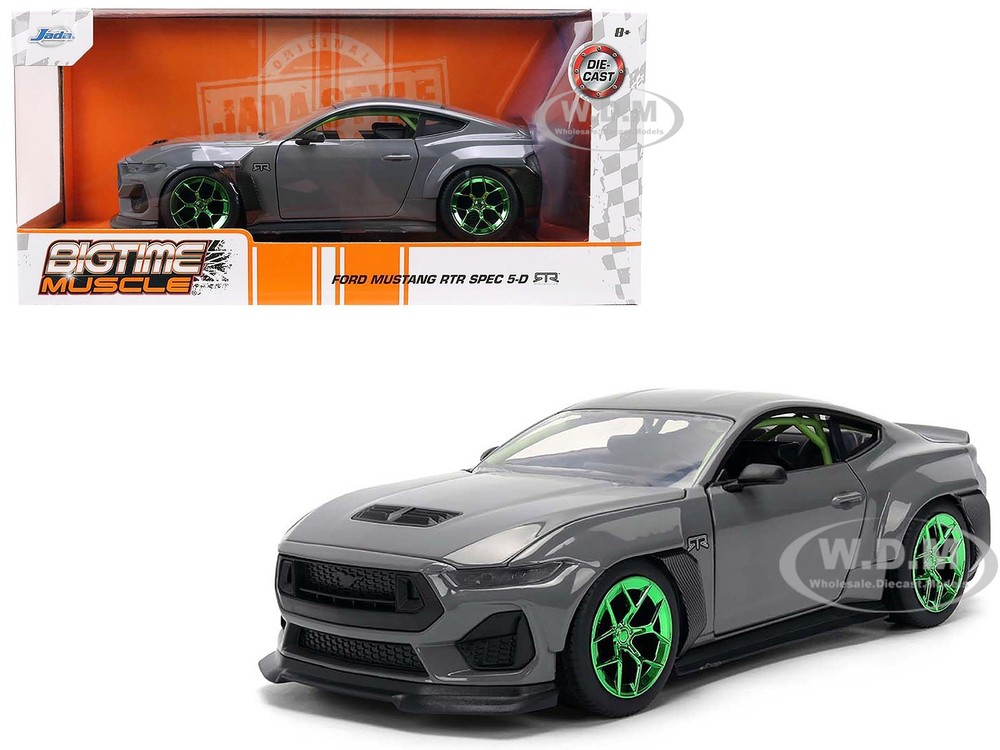 2024 FORD MUSTANG RTR GRAY 1/24 DIECAST MODEL CAR BY JADA 36593