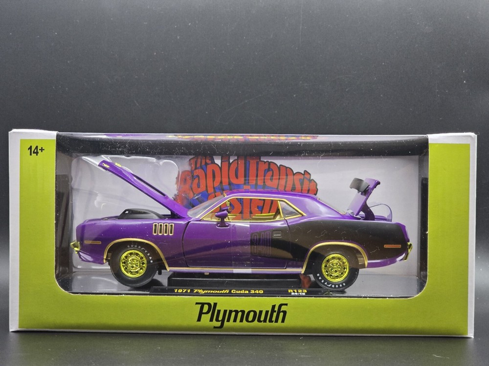 M2 Machines 1971 Plymouth Cuda 340 CHASE 1/750, R123 24-15