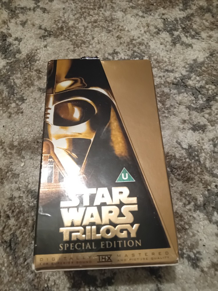 Star Wars Trilogy Special Edition VHS x3 1997 Rare Lucas Films Gold Black Boxset