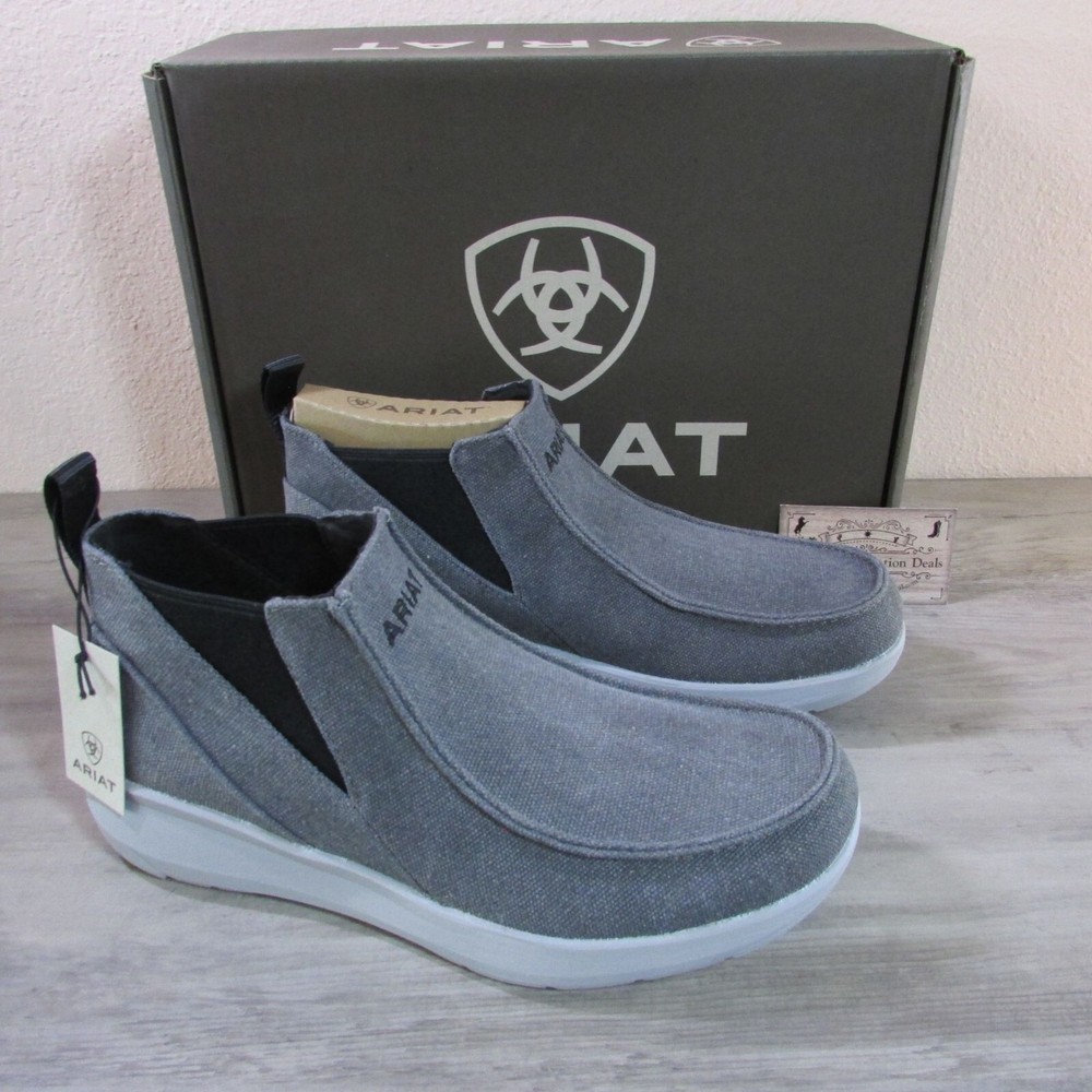 Ariat Men's Slip On Hilo Midway Shoe Charcoal Grey 10042397