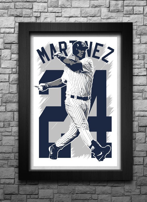 TINO MARTINEZ art print/poster NEW YORK YANKEES FREE S&H! JERSEY
