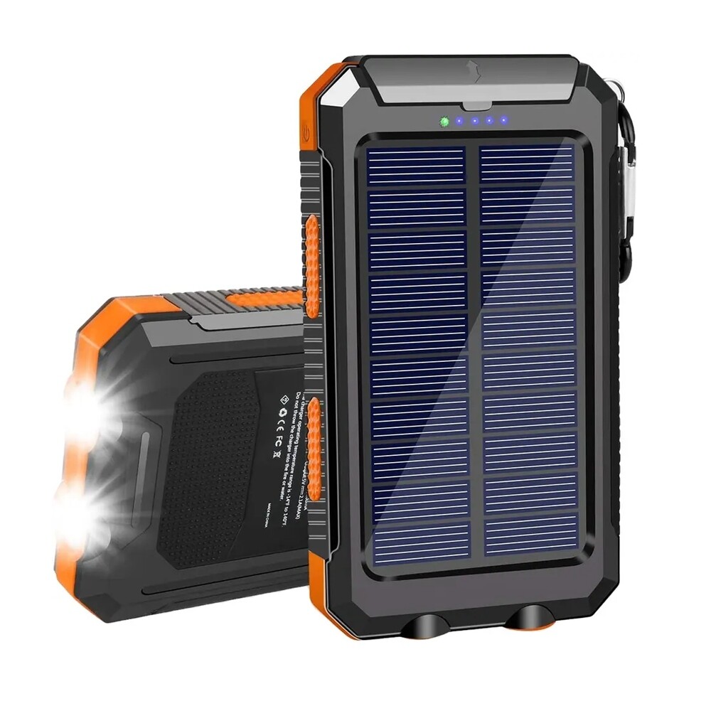 Gift Super 10000000mAh Dual USB Portable Charger Solar Power Bank for Cell Phone