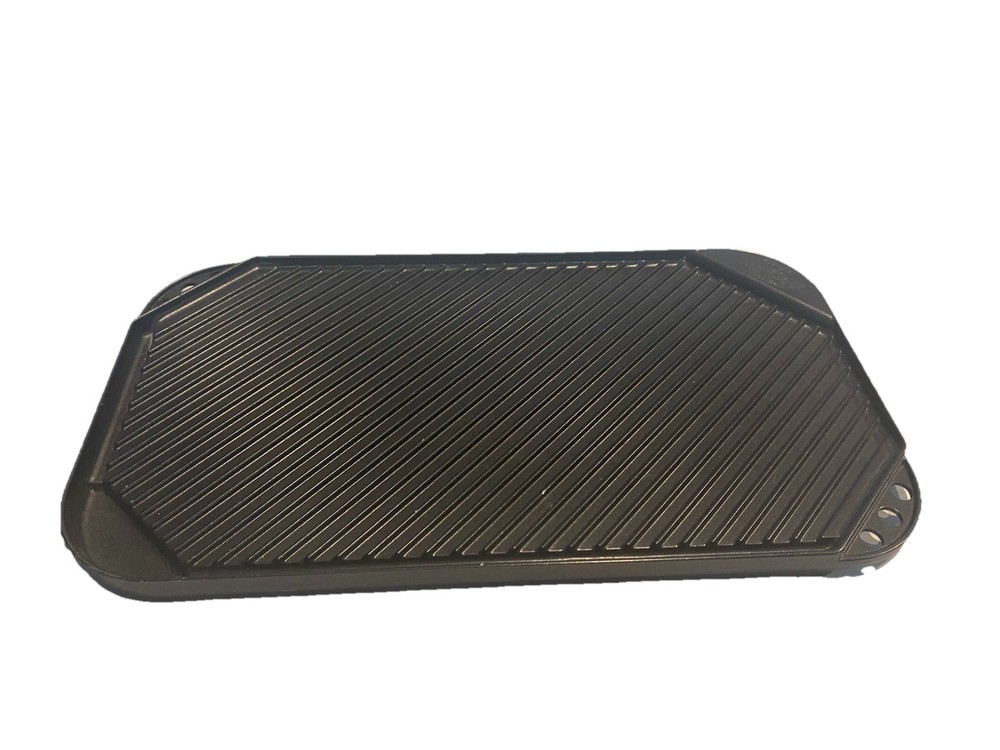 Nordic Ware 20x10.75 Inch Reversible Cast Iron Grill Griddle for 2 Burners