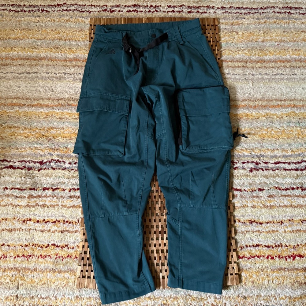 Nike ACG Belted Tech Cargo Pants Green Men's Size Small S