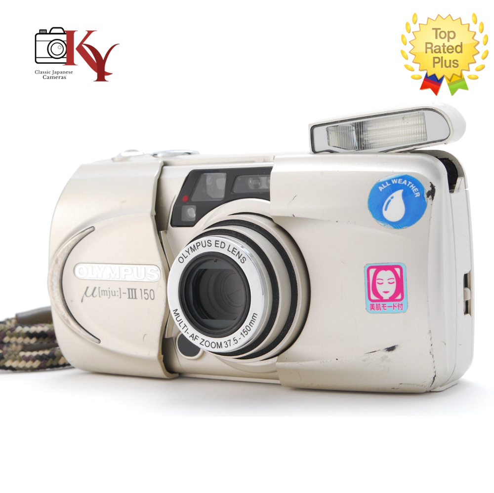 ⏯️[ NEAR MINT ] Olympus μ Mju III 150 Point & Shoot 35mm Film Camera From JAPAN