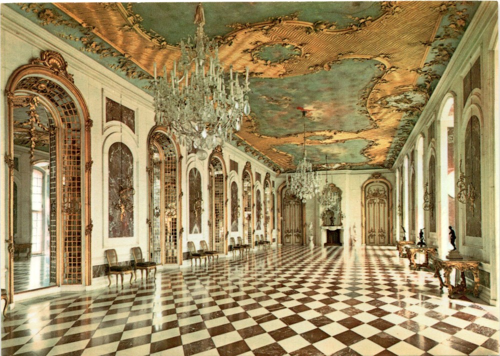 Potsdam-Sanssouci, Neues Palais, Marmorgalerie, Postcard