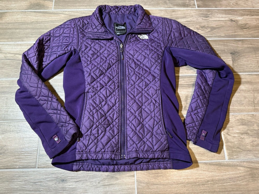 Vintage The North Face Purple Puff Jacket Women’s XS Full Zip Soft Quilted