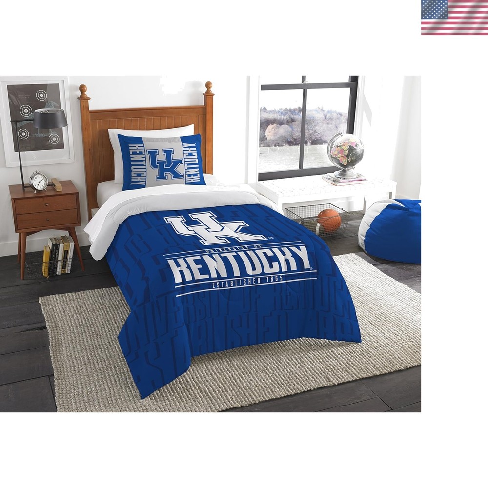 NCAA Officially Licensed Modern Twin Comforter Set with Sham